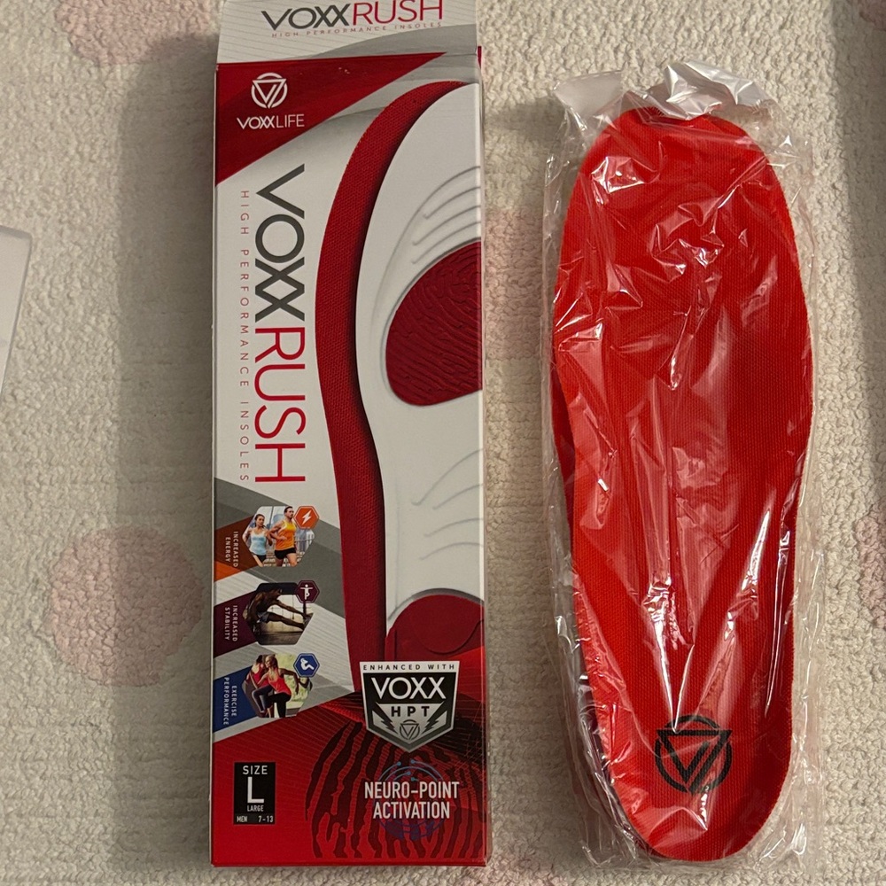 VoxxLife Rush High Performance Insoles Size L - Picture 2 of 2